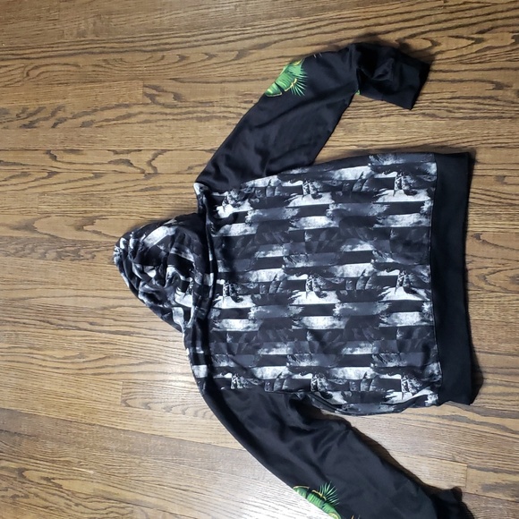 Floral Print Men Hoodie - Picture 9 of 14